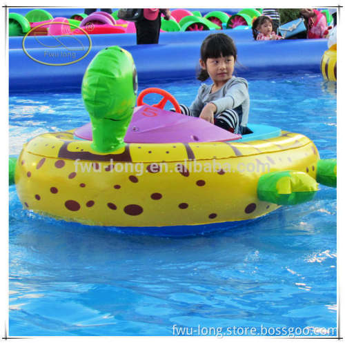 Fwulong Hot-selling Inflatable Electric Motor Blower Plastic Bumper Boat for Kids Water Playing Game